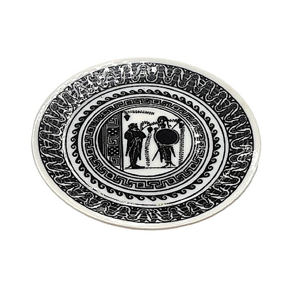 Vintage Panellinios Agora Handmade Greek Demitasse Tea Cup and Saucer EUC - Picture 3 of 13